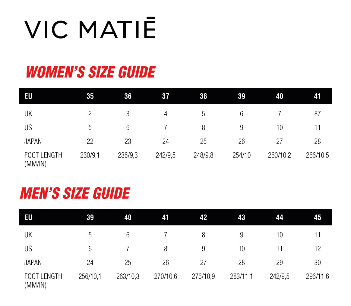 size guide vicmatie