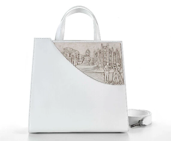 MILAN<br>Bag city collection large white