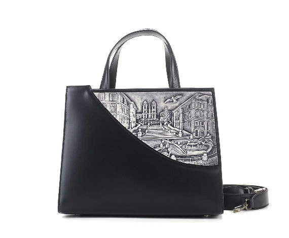 ROME<br>Bag city collection medium black