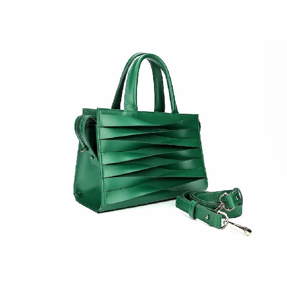 Floating collection city bag green