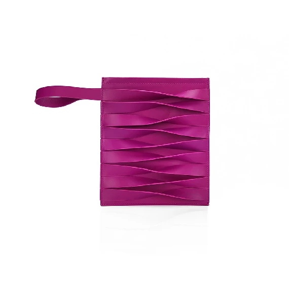 Floating collection clutch bag fucsia