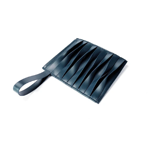 Floating collection clutch bag petrol