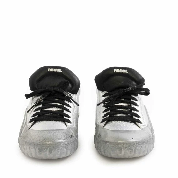 Women's silver ZEST sneakers with see-through sole