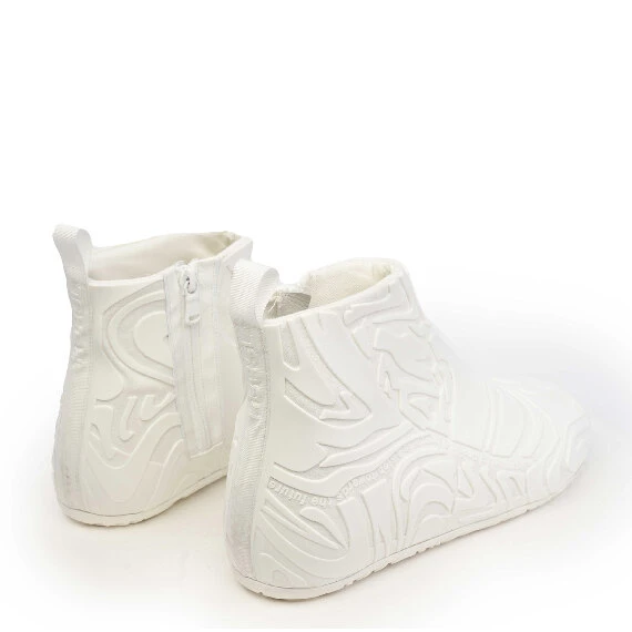 Women's all-white Map mid-top shoes