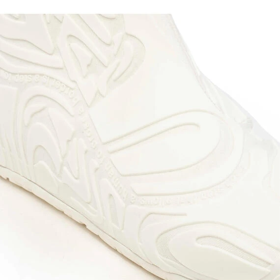 Women's all-white Map mid-top shoes