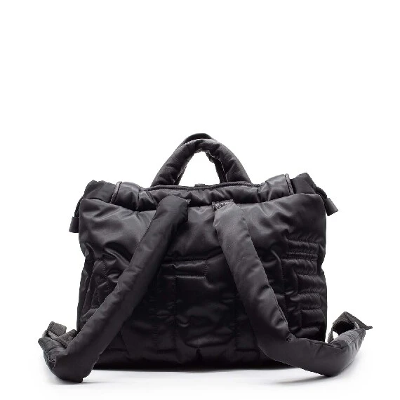 Peggy Satin<br />Black backpack