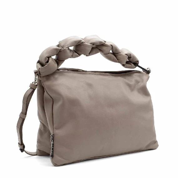 Vittoria<br />Gusseted clay-grey bag