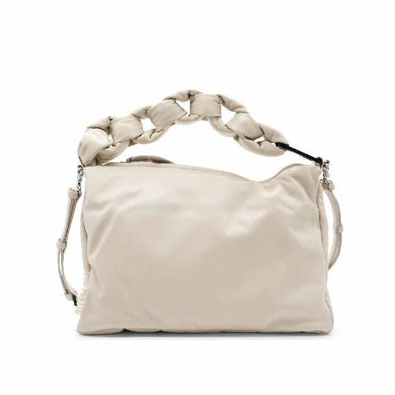 Vittoria<br />Gusseted ivory bag