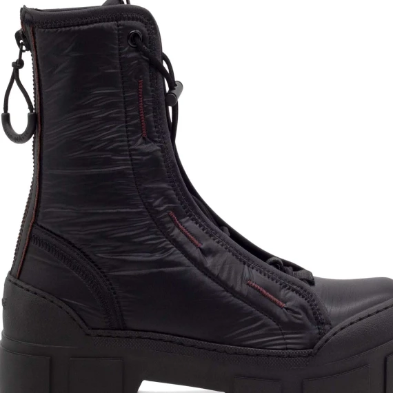 Roccia black/purple combat boots