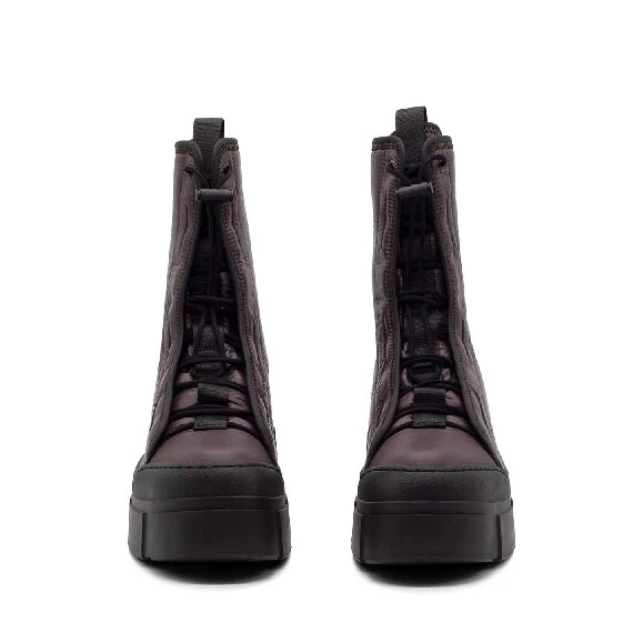 Roccia dark brown/black combat boots