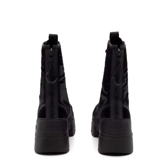 Roccia black combat boots