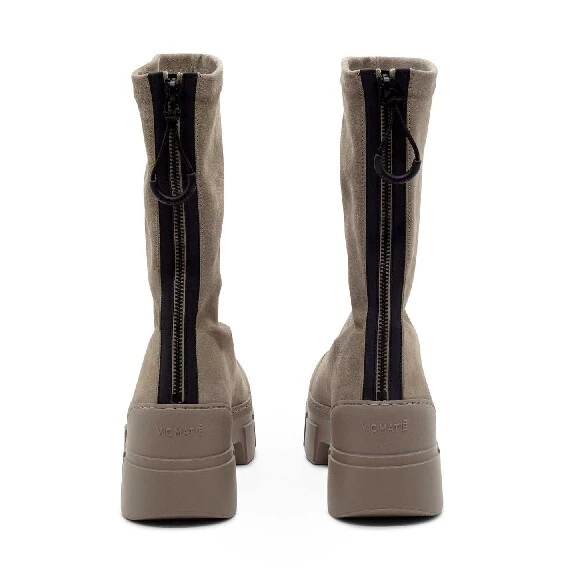 Roccia dove-grey split leather ankle boots