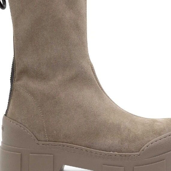 Roccia dove-grey split leather ankle boots
