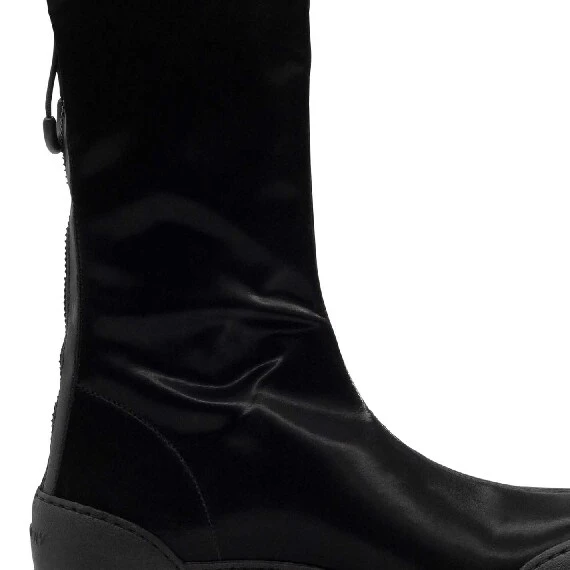 Roccia black stretchy ankle boots