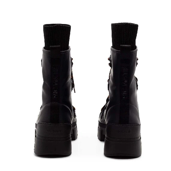 Roccia black trekking combat boots