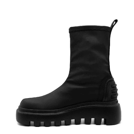 Gear black stretchy ankle boots