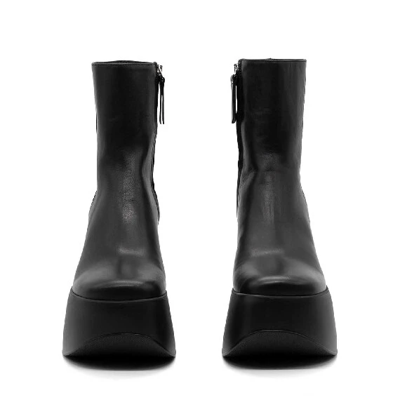 Yoko minimalist black ankle boots 