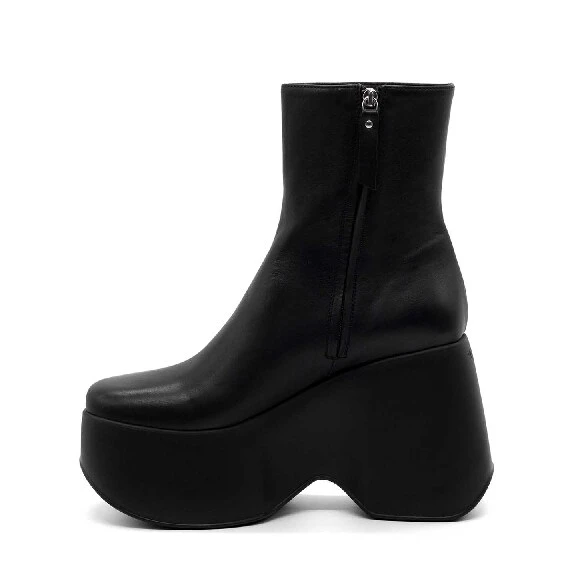 Yoko minimalist black ankle boots 