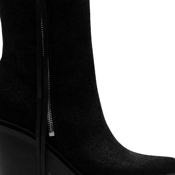Tetrix black split leather ankle boots 