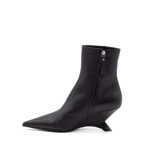 Swan black ankle boots