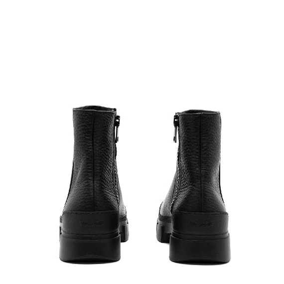 Men's Roccia black leather ankle boots