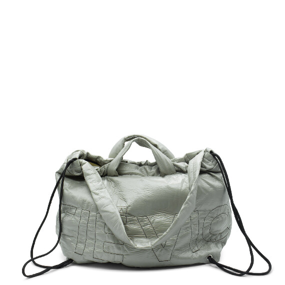 Penelope<br />Dove Grey Branded Nylon Backpack Bag