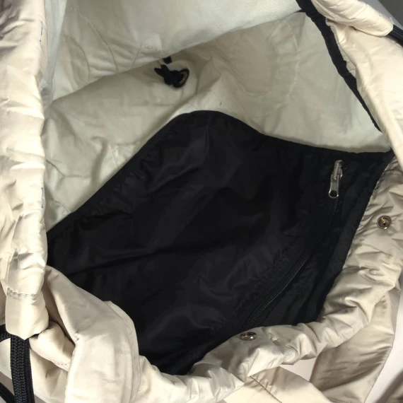 Penelope<br>Logo backpack bag cream