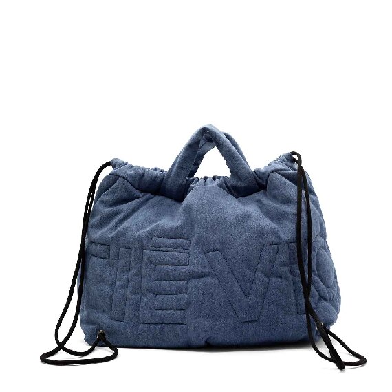 Penelope Jeans<br />Light blue branded denim bag/backpack 