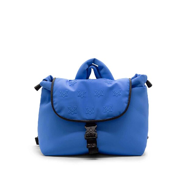 Peggy<br />Sky-blue monogram backpack