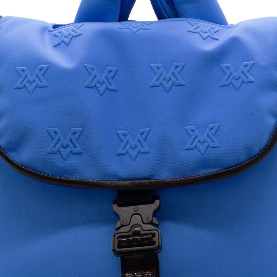 Peggy<br />Sky-blue monogram backpack