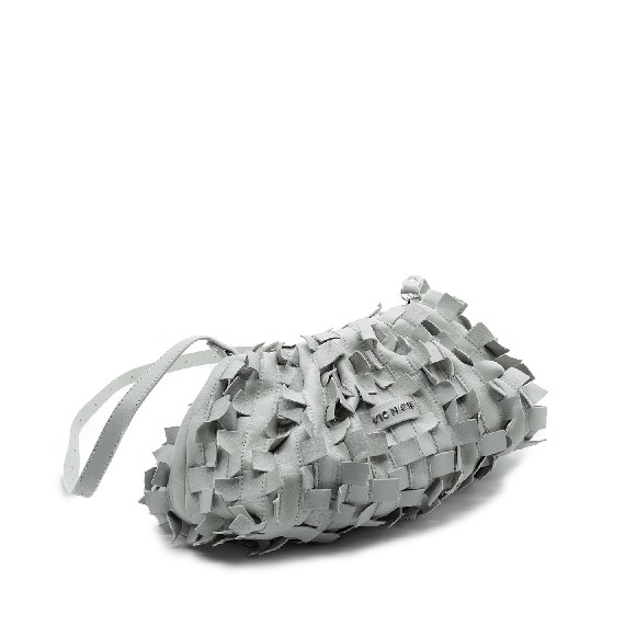 Sara<br />Ivory-white crossbody bag with fringe detail