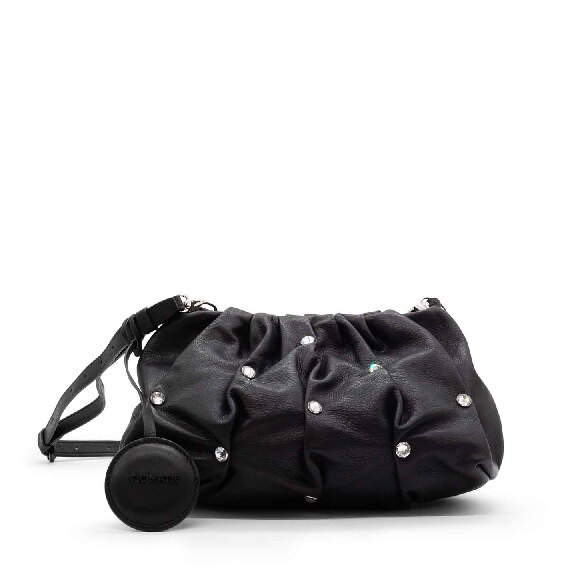 Emma<br />Black rhinestoned crossbody bag