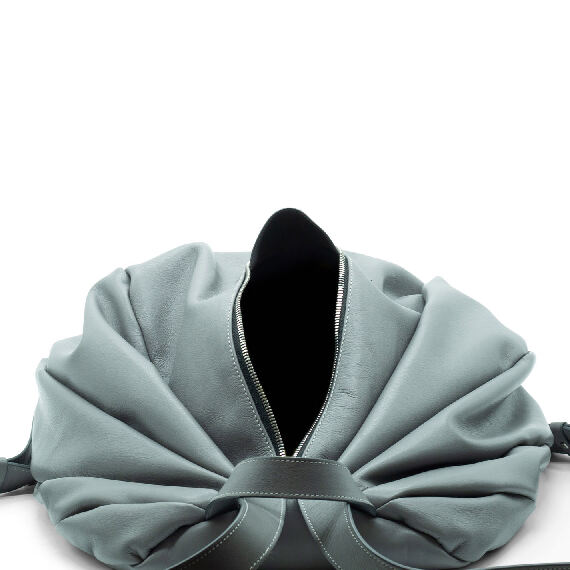 Demetra<br />Grey Pleated Backpack