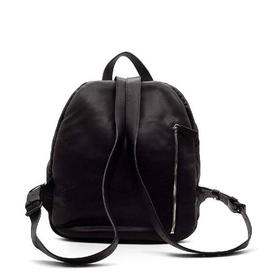 Demetra<br />Black pleated backpack
