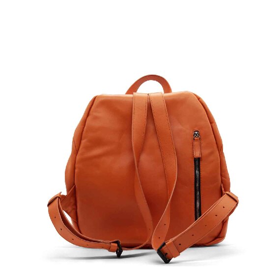 Demetra<br />Orange pleated backpack