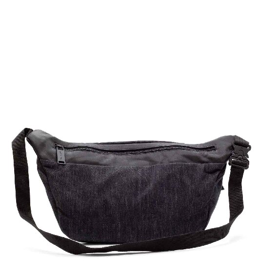 Erika<br /> large dark grey belt bag with logo