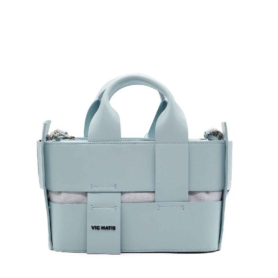 Giorgia<br /> sky-blue oval bucket bag