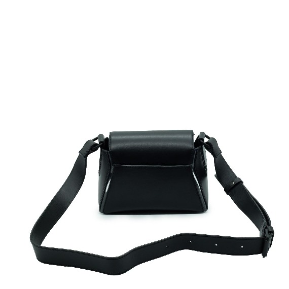 Sofia small pvc<br /> black/transparent 3D hexagon shoulder bag