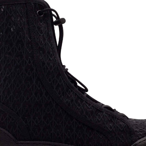 Roccia black monogram combat boots