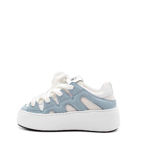 Wave sky-blue/white shoes