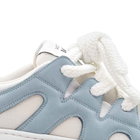 Wave sky-blue/white shoes