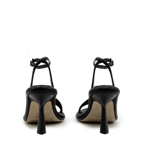 Dosh strappy sandals in black nappa