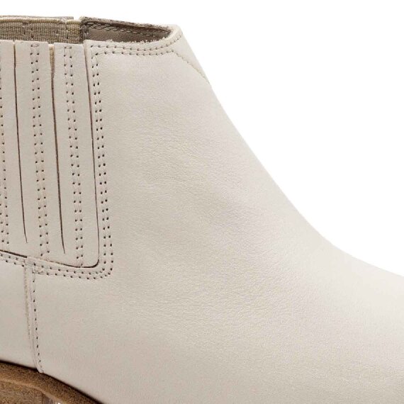 Westy mini Beatles boots in ice-white reversed calfskin