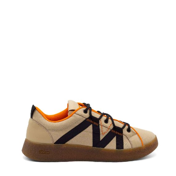 Beige/orange monogram Whippy Sneakers
