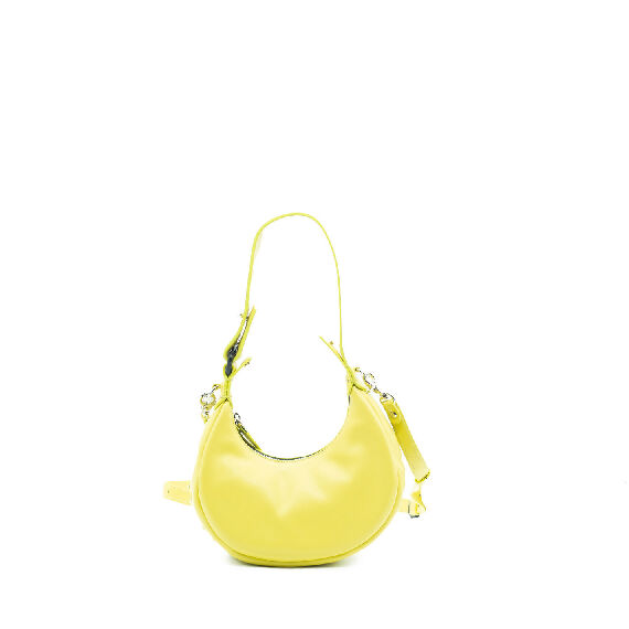 Glenda small<br />Borsa spicchio gialla