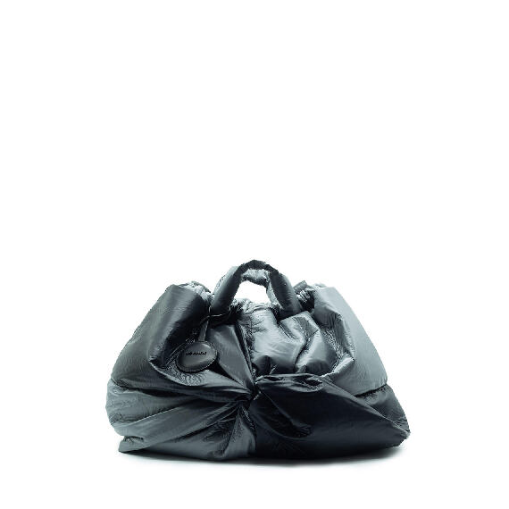 Priscilla<br />Grey/Black Maxi Shopper with Knot