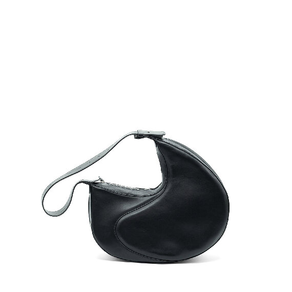 Emily<br />Black Oval-Shaped Semi-Structured Bag