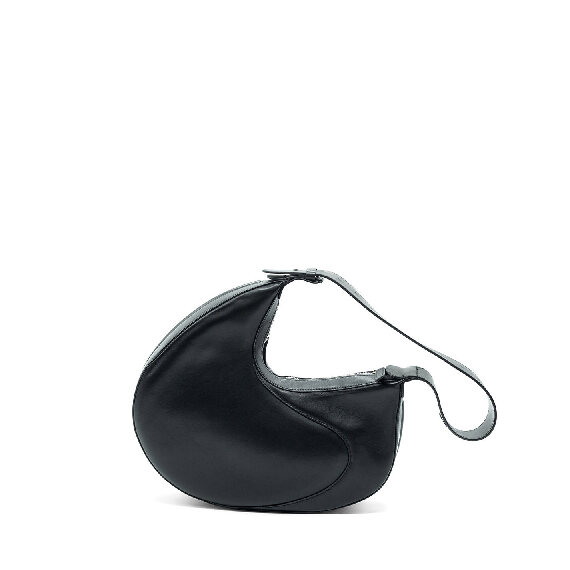 Emily<br />Black Oval-Shaped Semi-Structured Bag