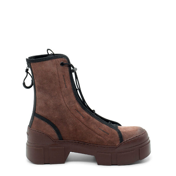 Roccia Sienna Split Calfskin Combat Boots