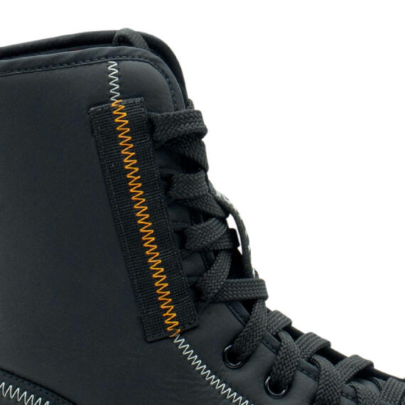 Roccia Black Performance Fabric Combat Boots